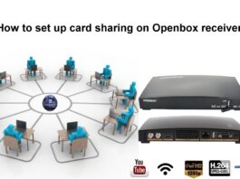 How to set up card sharing on Openbox receiver